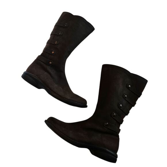 Merrell Women's Espresso Mid-Calf Leather Boots Size 10 Zip-up - Picture 7 of 8